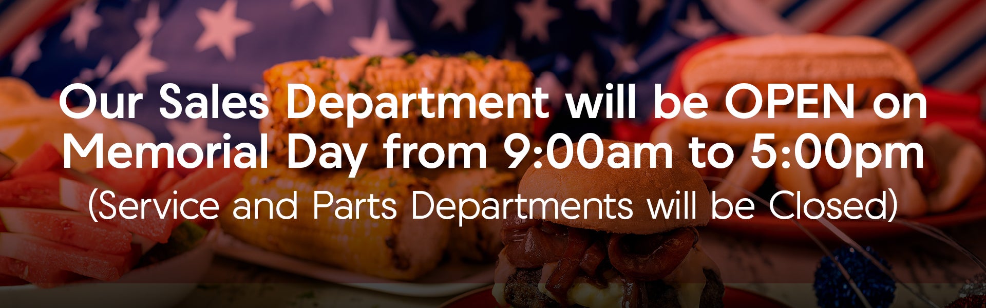 Memorial Day Hours